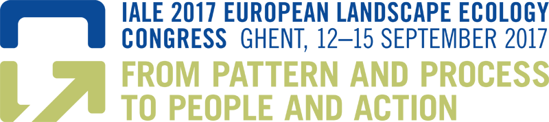 From pattern and process to people and action
Ghent, 12-15 September 2017